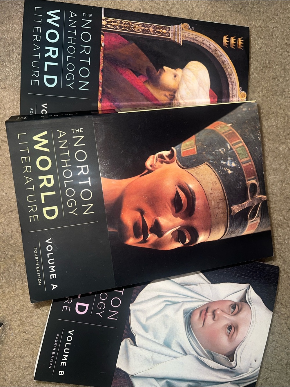 Anthology of World Literature, Volume A, B, & C like new text books